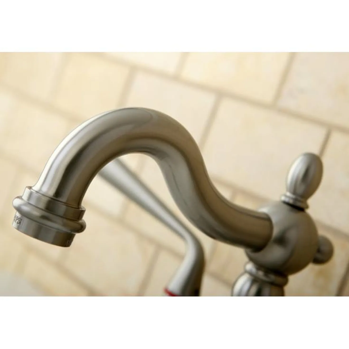 Kingston Brass Silver Sage Two Handle 4" Centerset Lavatory Faucet with Brass Pop-up