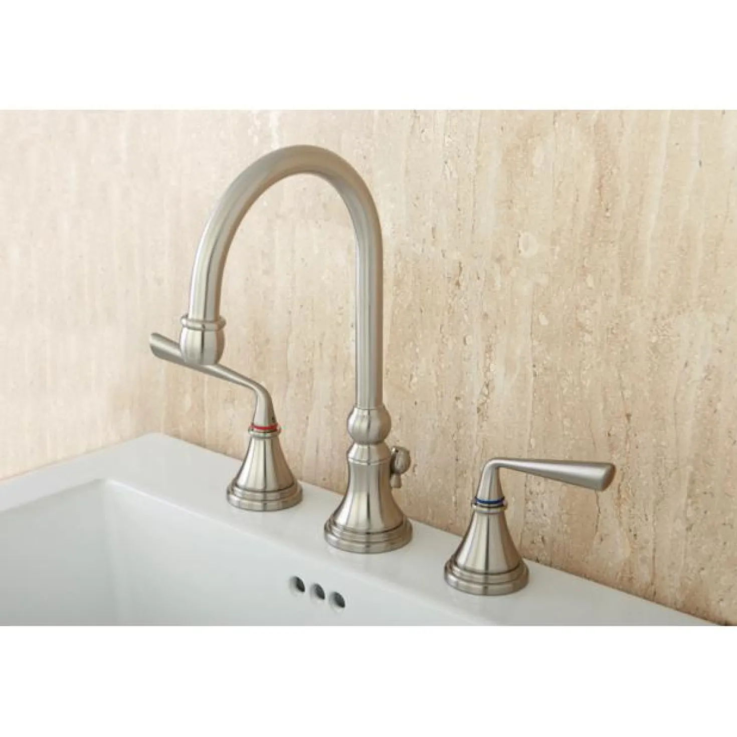 Kingston Brass Silver Sage Widespread ADA Lavatory Faucet