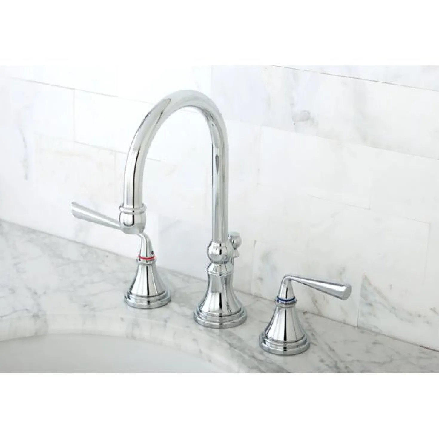 Kingston Brass Silver Sage Widespread ADA Lavatory Faucet