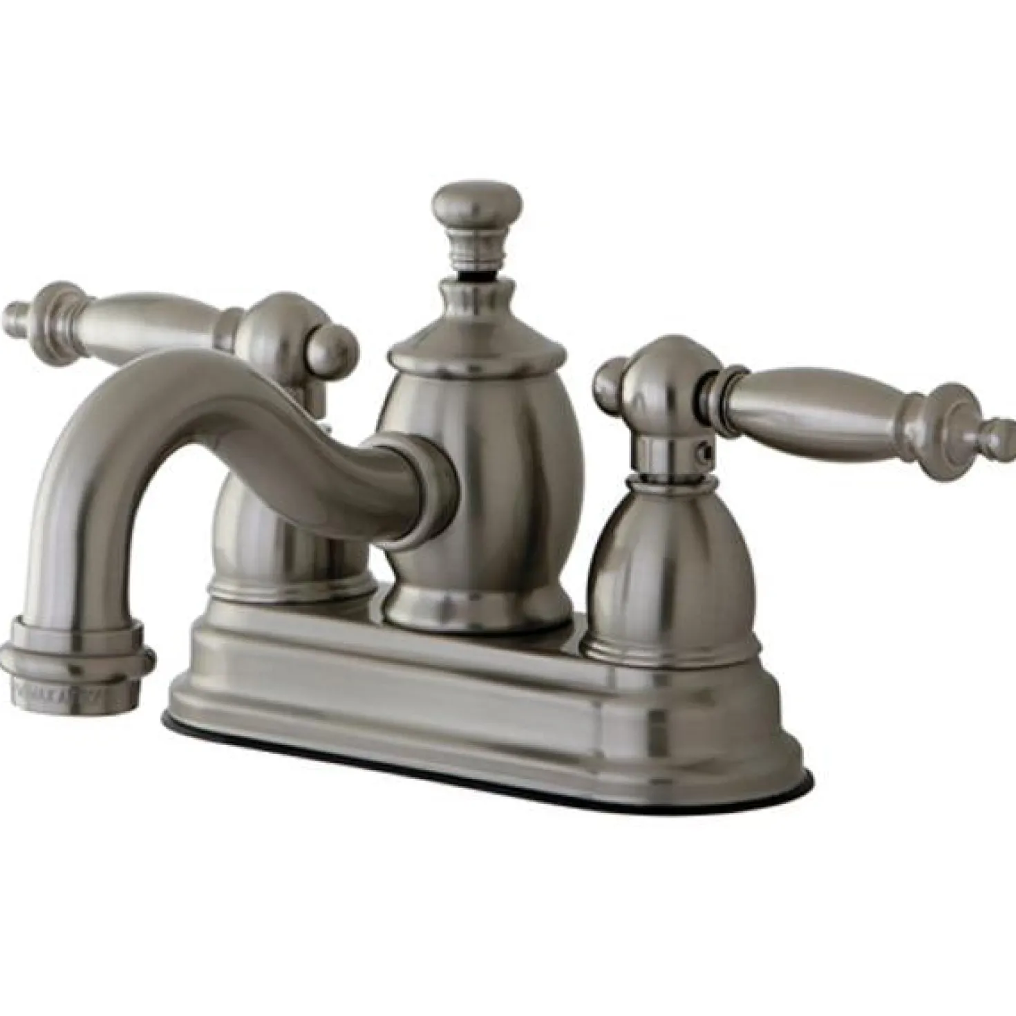 Kingston Brass Templeton 4" Centerset Lavatory Faucet with Metal Lever Handle and Heritage Spout