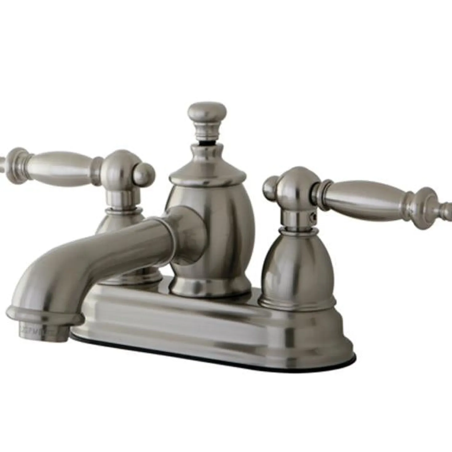 Kingston Brass Templeton 4" Centerset Lavatory Faucet with Heritage Spout and Metal Lever Handle
