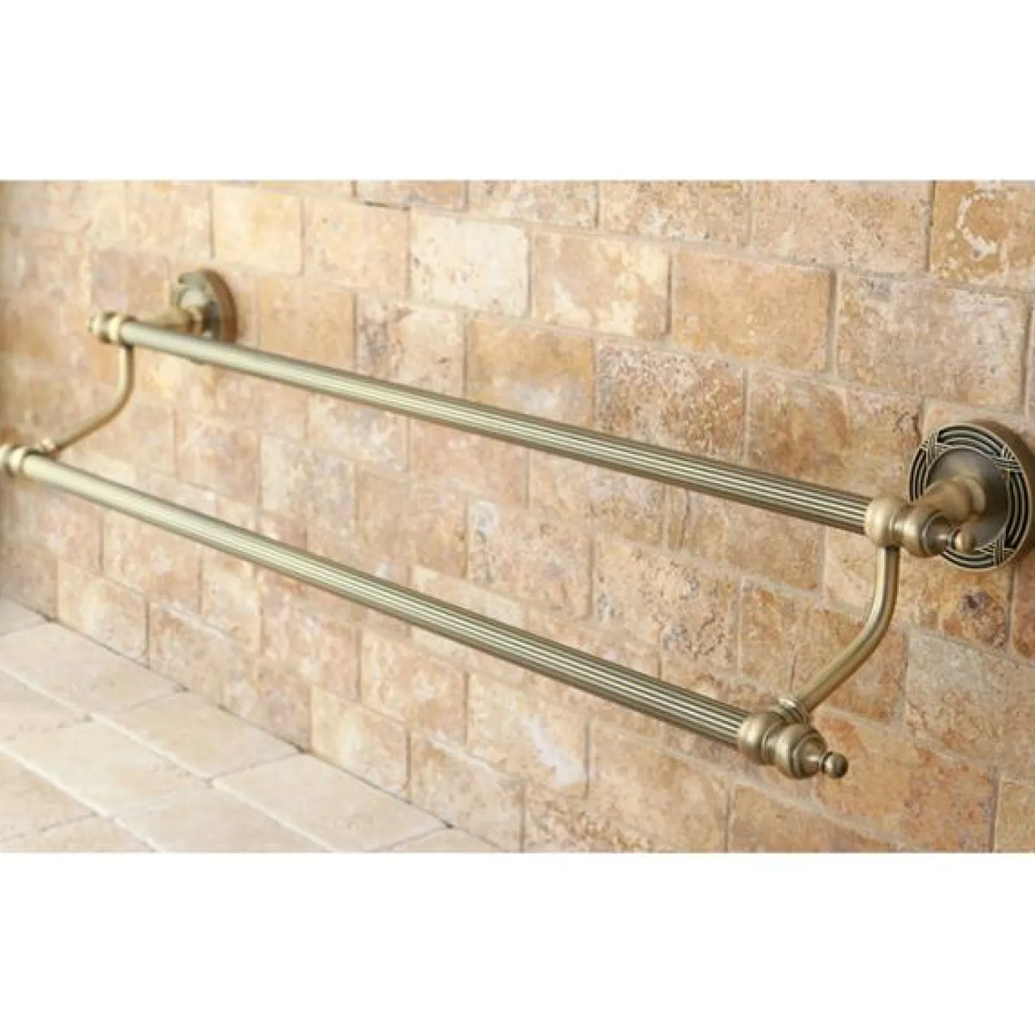 Kingston Brass Templeton 24" Dual Towel Bar
