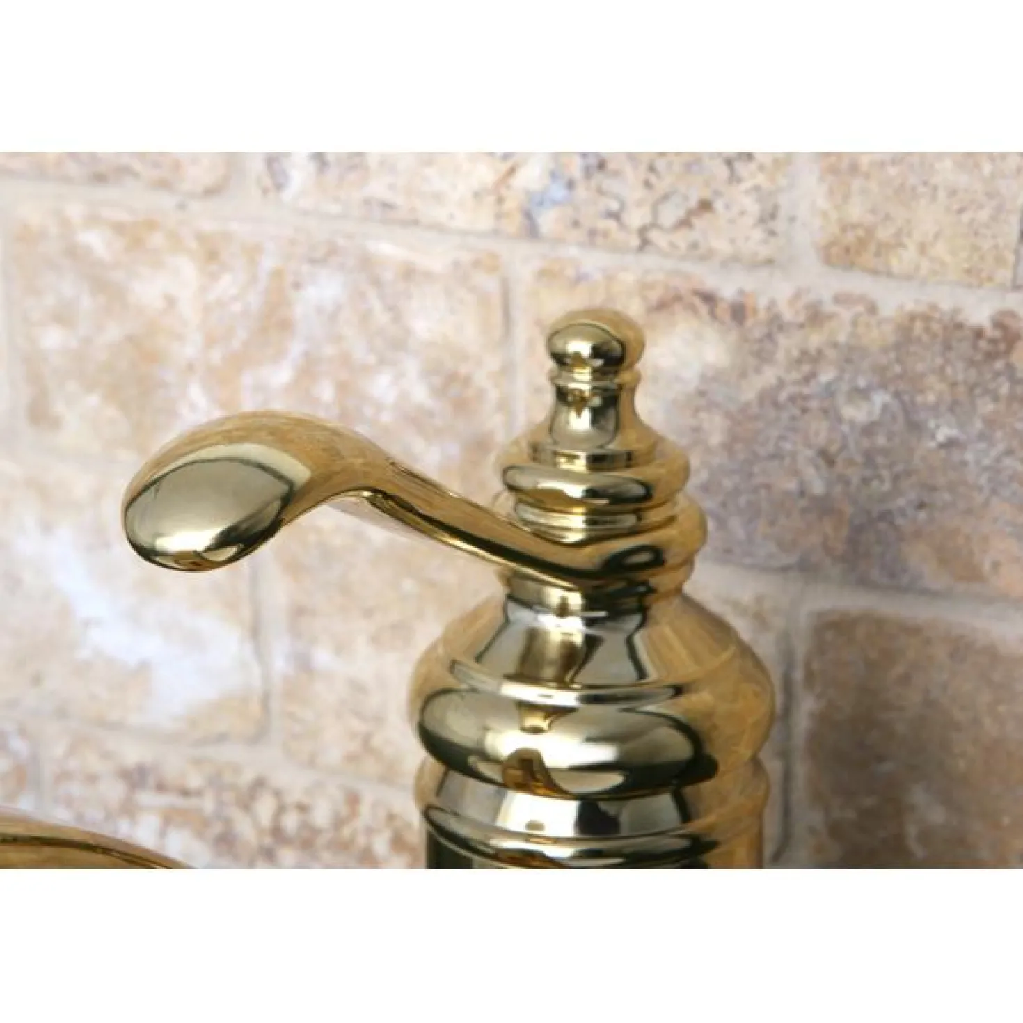 Kingston Brass Templeton Single Handle 4" Centerset Lavatory Faucet with Push-Up and Optional Deck Plate