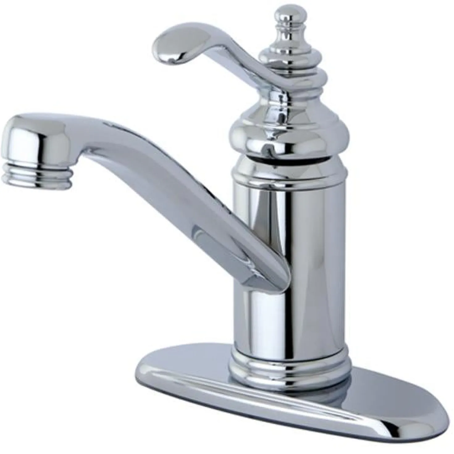 Kingston Brass Templeton Single Handle 4" Centerset Lavatory Faucet with Push-Up and Optional Deck Plate