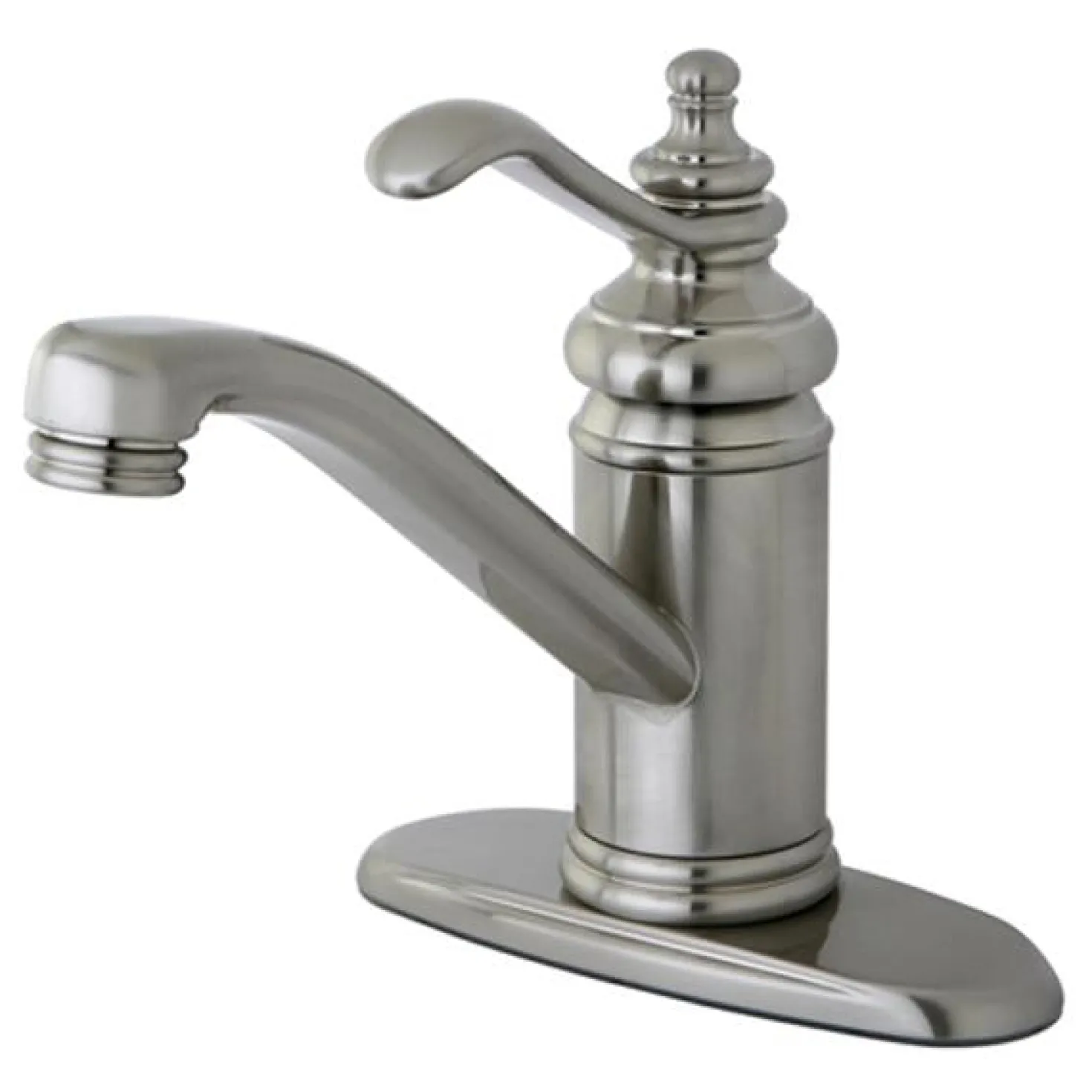 Kingston Brass Templeton Single Handle 4" Centerset Lavatory Faucet with Push-Up and Optional Deck Plate