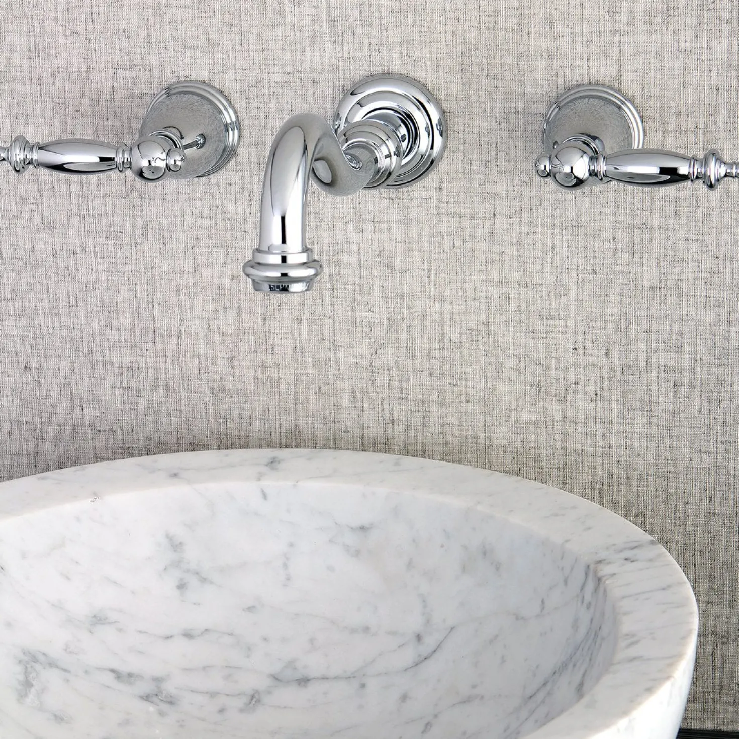 Kingston Brass Templeton Wall Mount Bathroom Faucet
