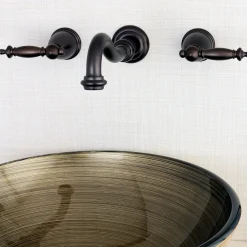 Kingston Brass Templeton Wall Mount Bathroom Faucet