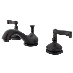 Kingston Brass Three-Hole 8-Inch Widespread Bathroom Faucet