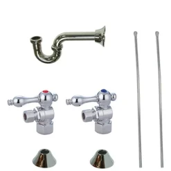 Kingston Brass Trimscape Brass Plumbing Sink Trim Kit with P Trap for Lavatory and Kitchen