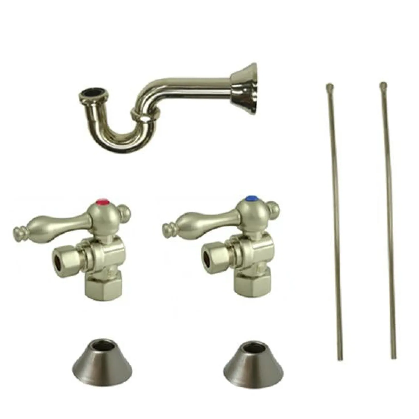 Kingston Brass Trimscape Brass Plumbing Sink Trim Kit with P Trap for Lavatory and Kitchen