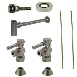 Kingston Brass Trimscape Contemporary Plumbing Sink Trim Kit with Bottle Trap for Vessel Sink without Overflow Hole