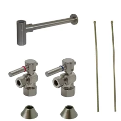 Kingston Brass Trimscape Contemporary Plumbing Sink Trim Kit with P Trap for Lavatory and Kitchen