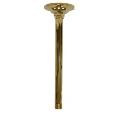 Kingston Brass Trimscape 10" Raindrop Shower Arm in Polished Brass