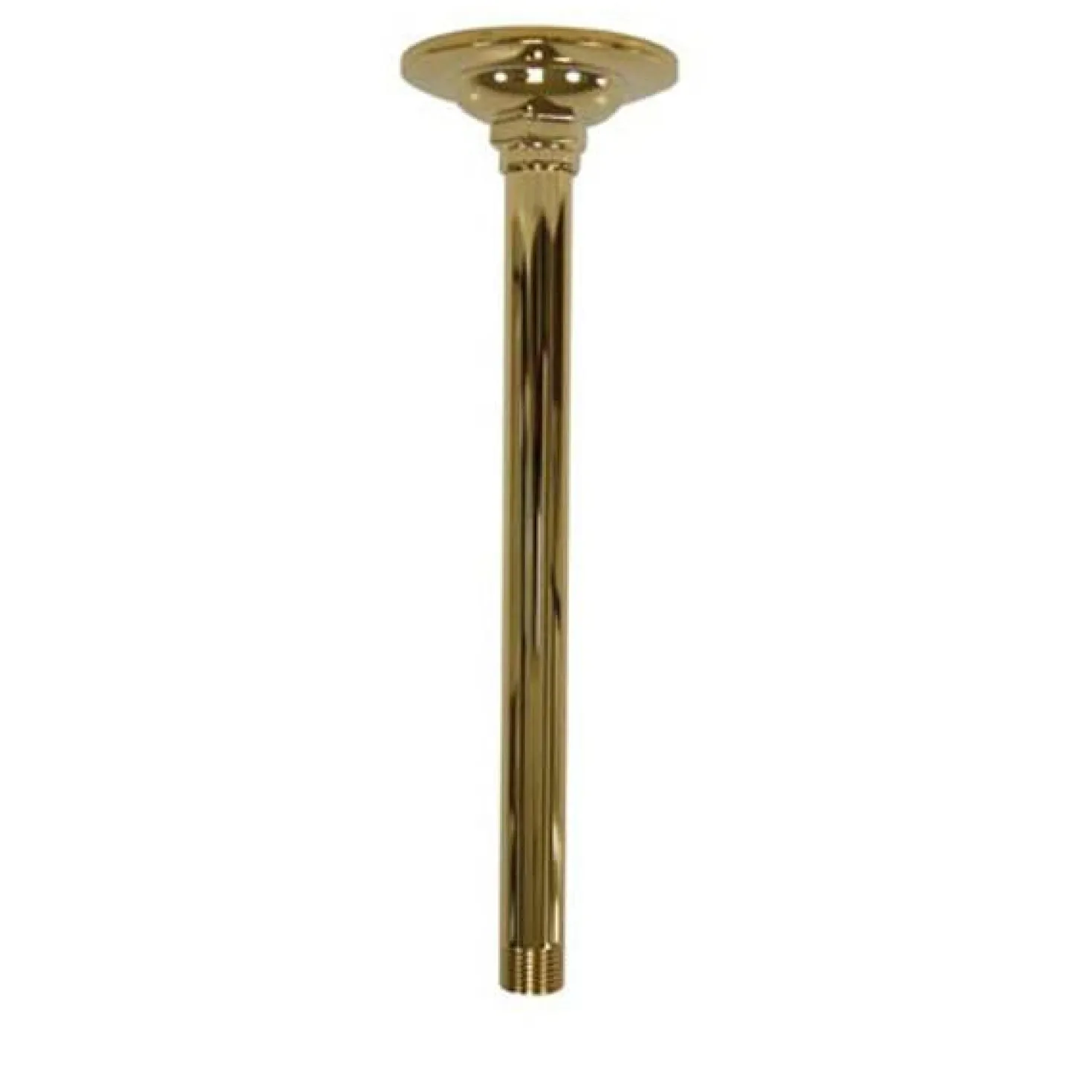 Kingston Brass Trimscape 10" Raindrop Shower Arm in Polished Brass
