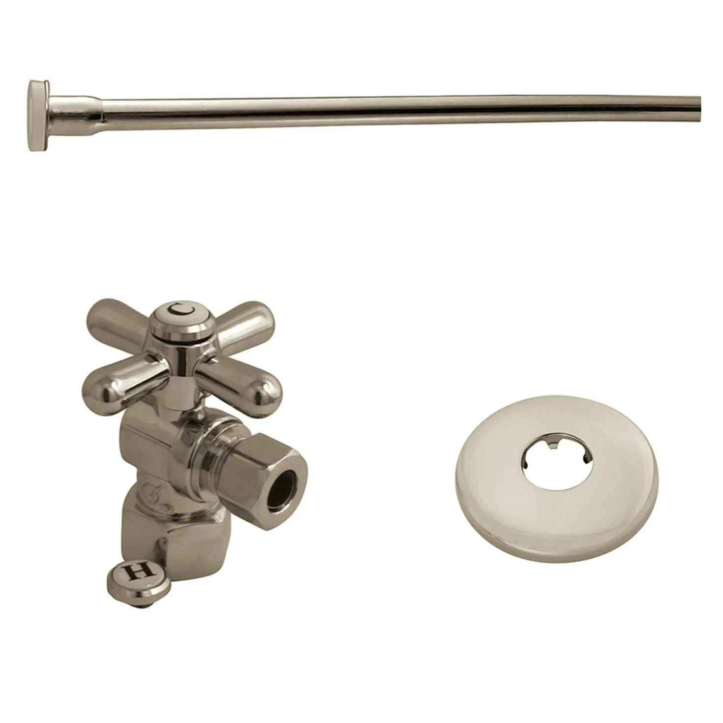 Kingston Brass Trimscape Toilet Supply Kits Combo, 1/2" IPS Inlet, 3/8" Comp Outlet