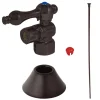 Kingston Brass Trimscape Toilet Trim Kit with 1/2″ compression angle stop.