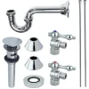 Kingston Brass Trimscape Traditional Plumbing Sink Trim Kit with Overflow Hole with P Trap for Vessel Sink