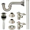 Kingston Brass Trimscape Traditional Plumbing Sink Trim Kit with P Trap for Vessel Sink without Overflow Hole
