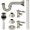 Kingston Brass Trimscape Traditional Plumbing Sink Trim Kit without Overflow Hole with P Trap for Vessel Sink