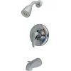 Kingston Brass Tub and Shower Faucet in Polished Chrome