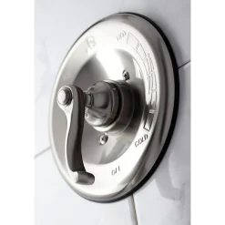 Kingston Brass Tub and Shower Faucet in Brushed Nickel