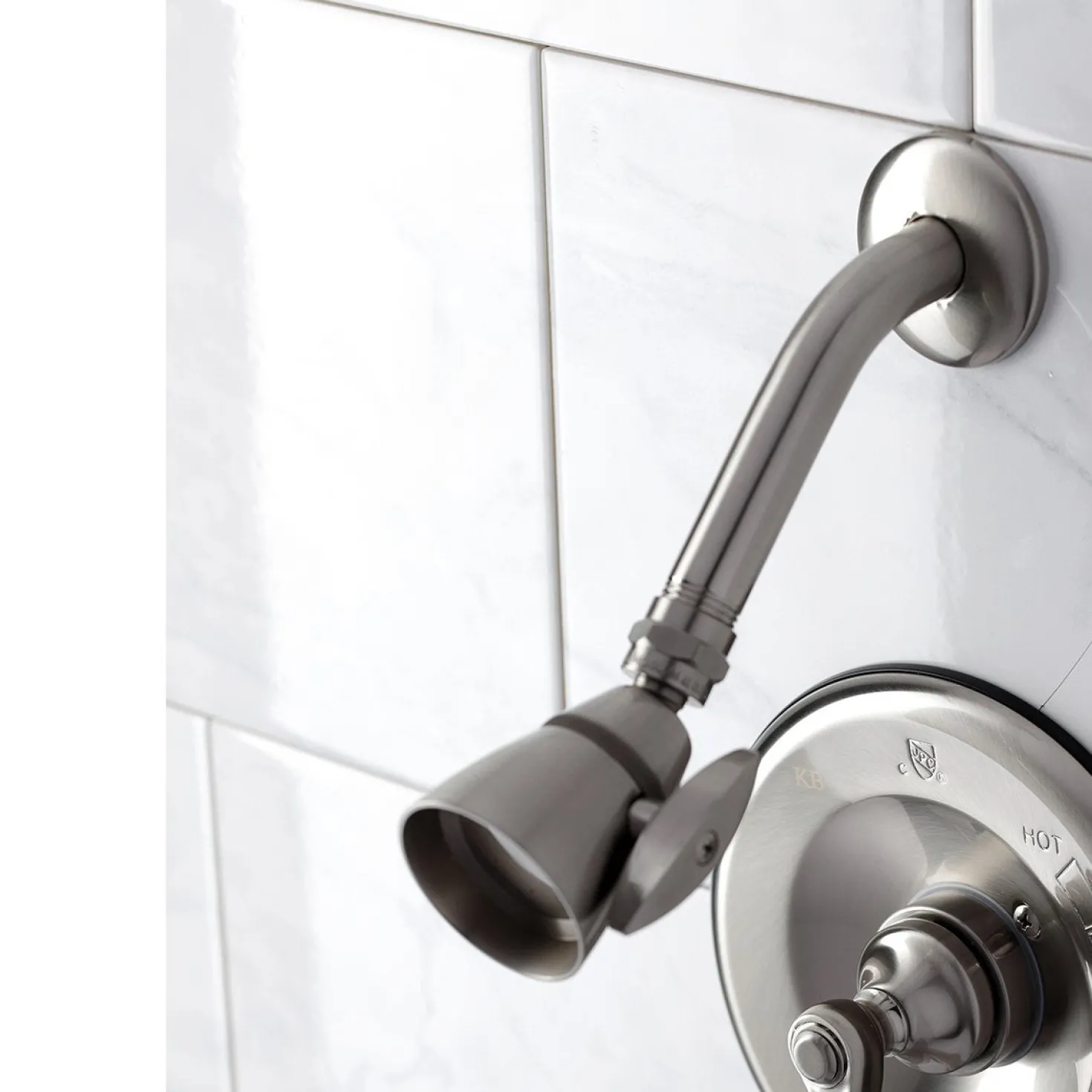 Kingston Brass Tub and Shower Faucet in Brushed Nickel