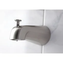 Kingston Brass Tub and Shower Faucet in Brushed Nickel