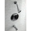 Kingston Brass Tub and Shower Trim Only Without Handle in Polished Chrome