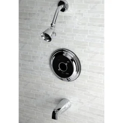 Kingston Brass Tub and Shower Trim Only Without Handle in Polished Chrome