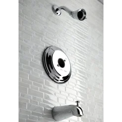 Kingston Brass Tub and Shower Trim Only Without Handle in Polished Chrome