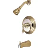 Kingston Brass Tub and Shower Trim in Polished Brass