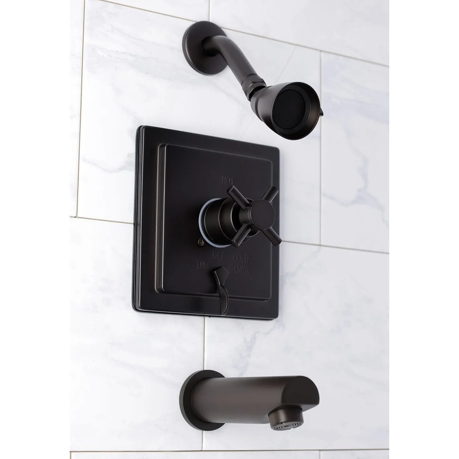 Kingston Brass Tub and Shower Faucet in Oil Rubbed Bronze