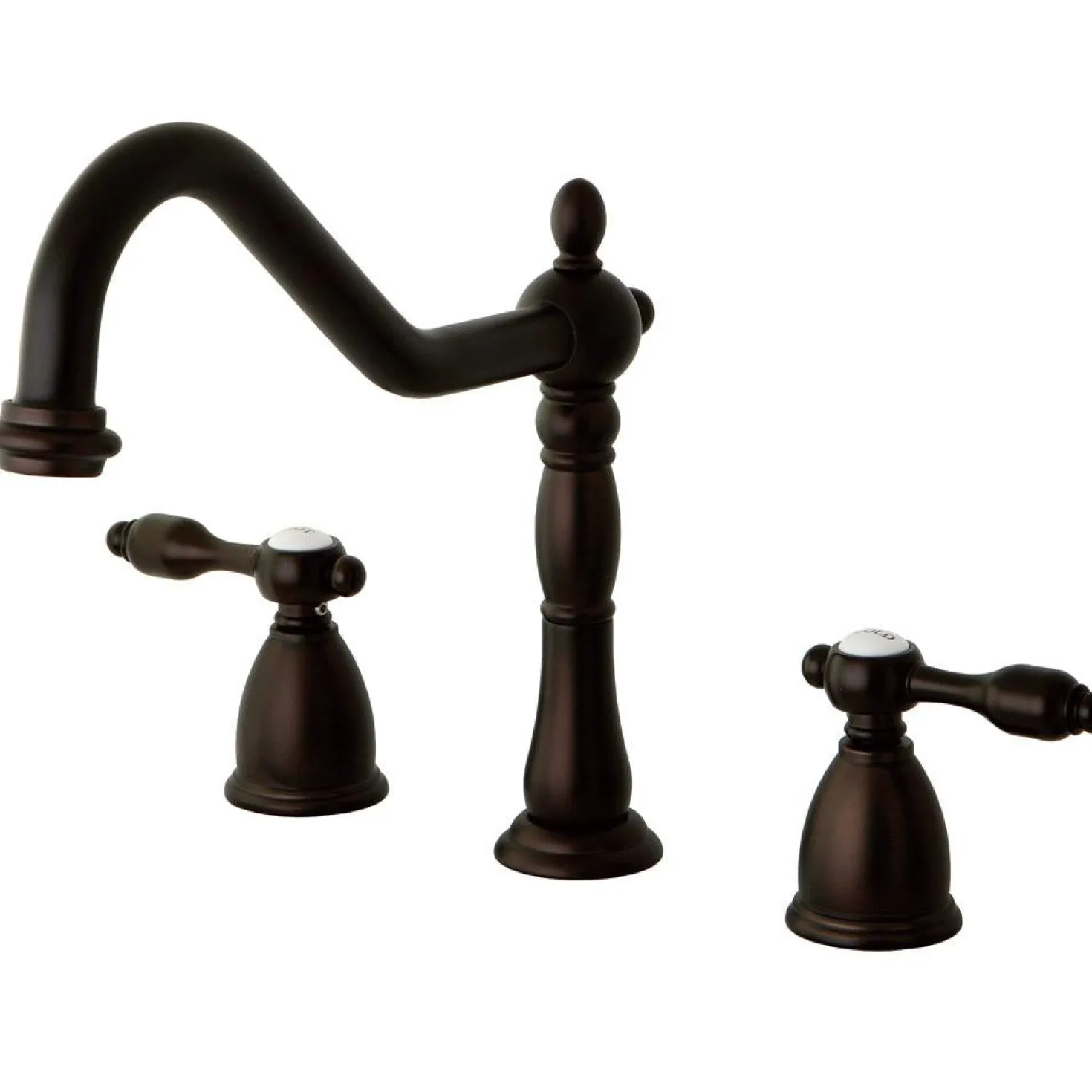 Kingston Brass Tudor Classic 8" Center Kitchen Faucet without Sprayer