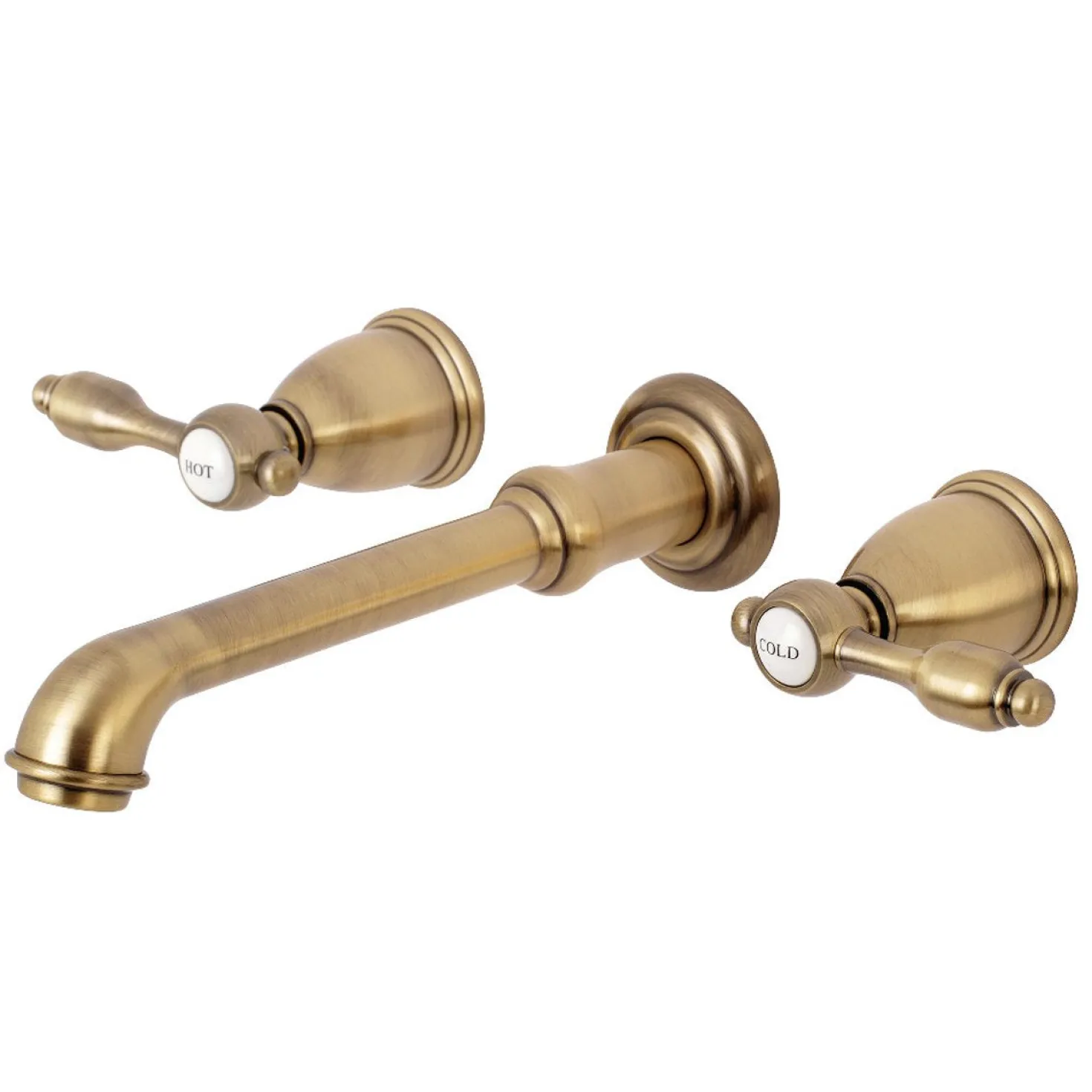 Kingston Brass Tudor 2-Handle Wall Mount Roman Tub Faucet