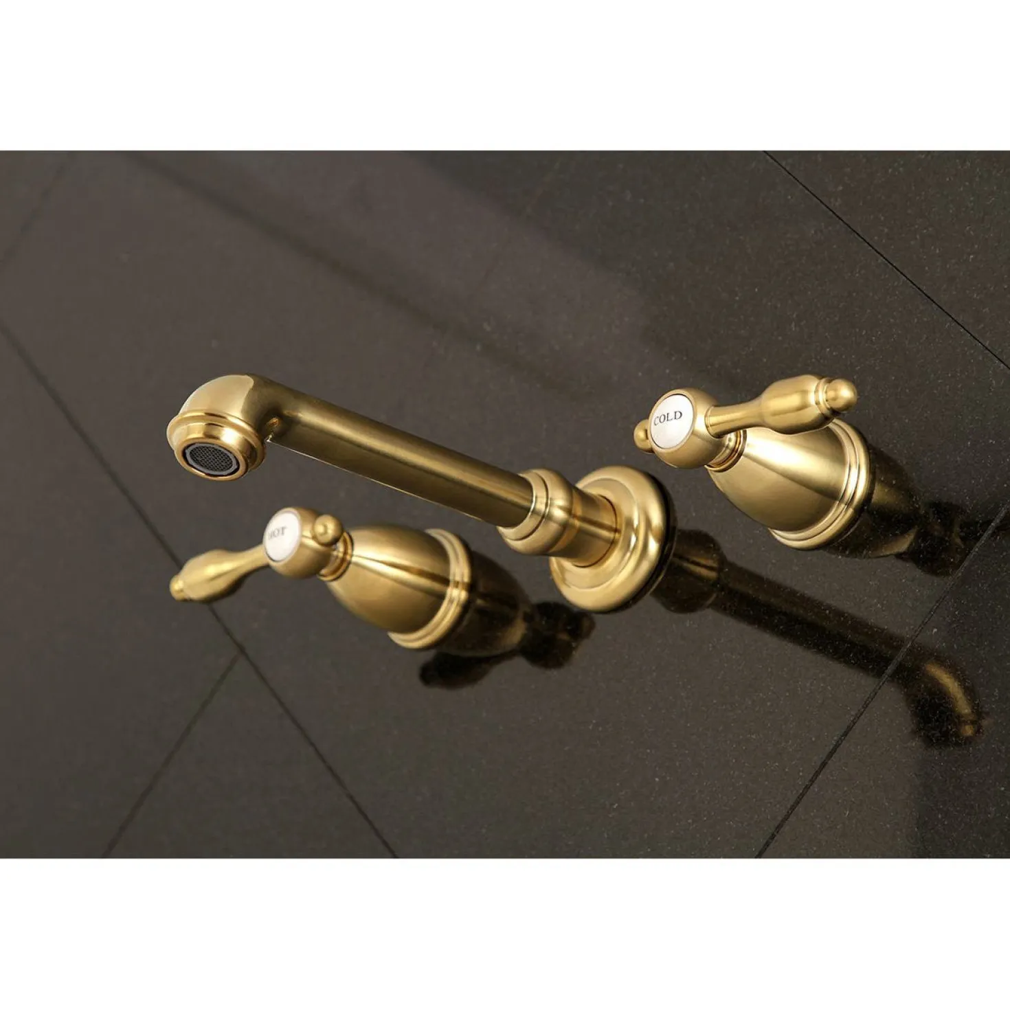 Kingston Brass Tudor 2-Handle Wall Mount Roman Tub Faucet