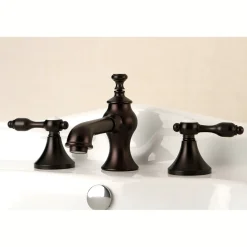 Kingston Brass Tudor 8-Inch Widespread Bathroom Faucet