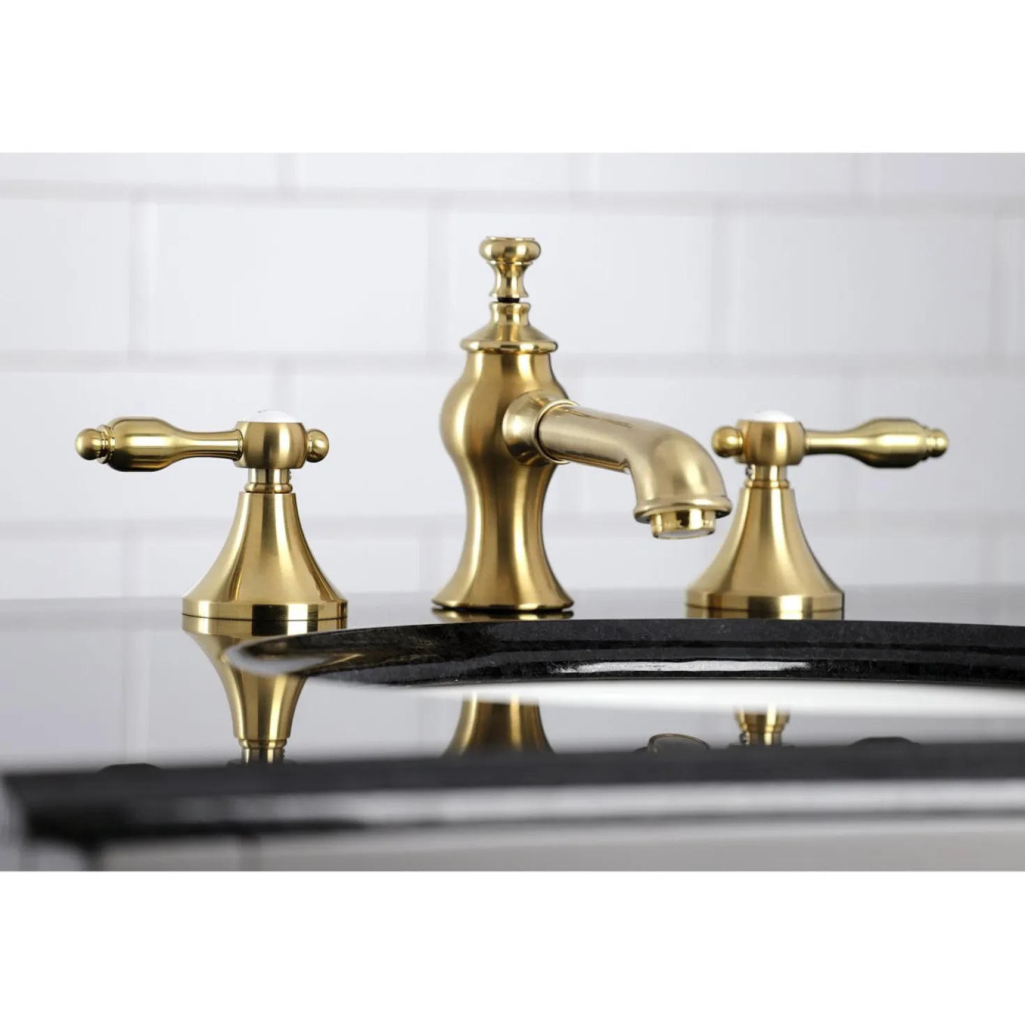 Kingston Brass Tudor 8-Inch Widespread Bathroom Faucet