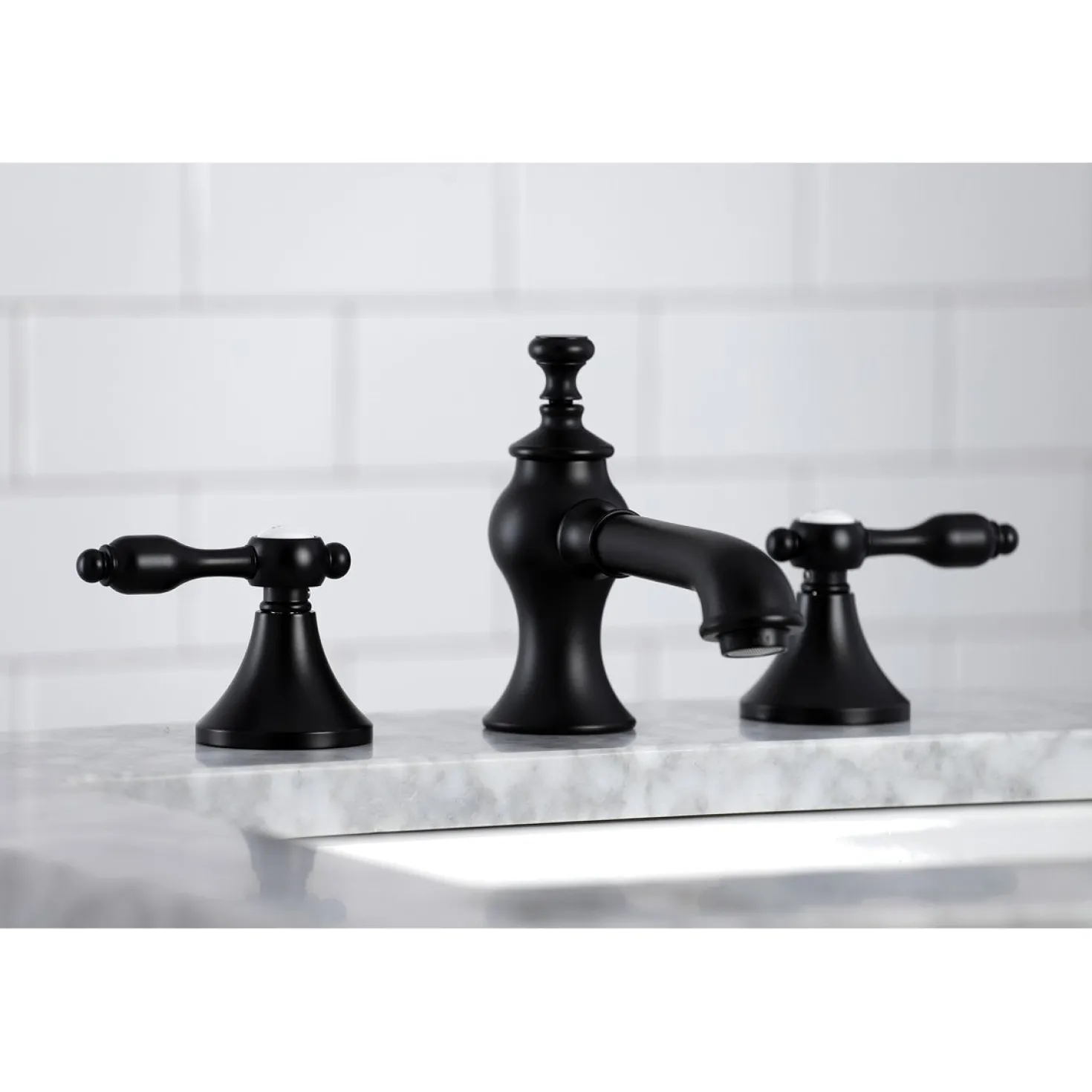 Kingston Brass Tudor 8-Inch Widespread Bathroom Faucet