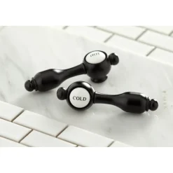 Kingston Brass Tudor Two-Handle Wall Mount Bathroom Faucet