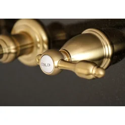 Kingston Brass Tudor Two-Handle Wall Mount Bathroom Faucet