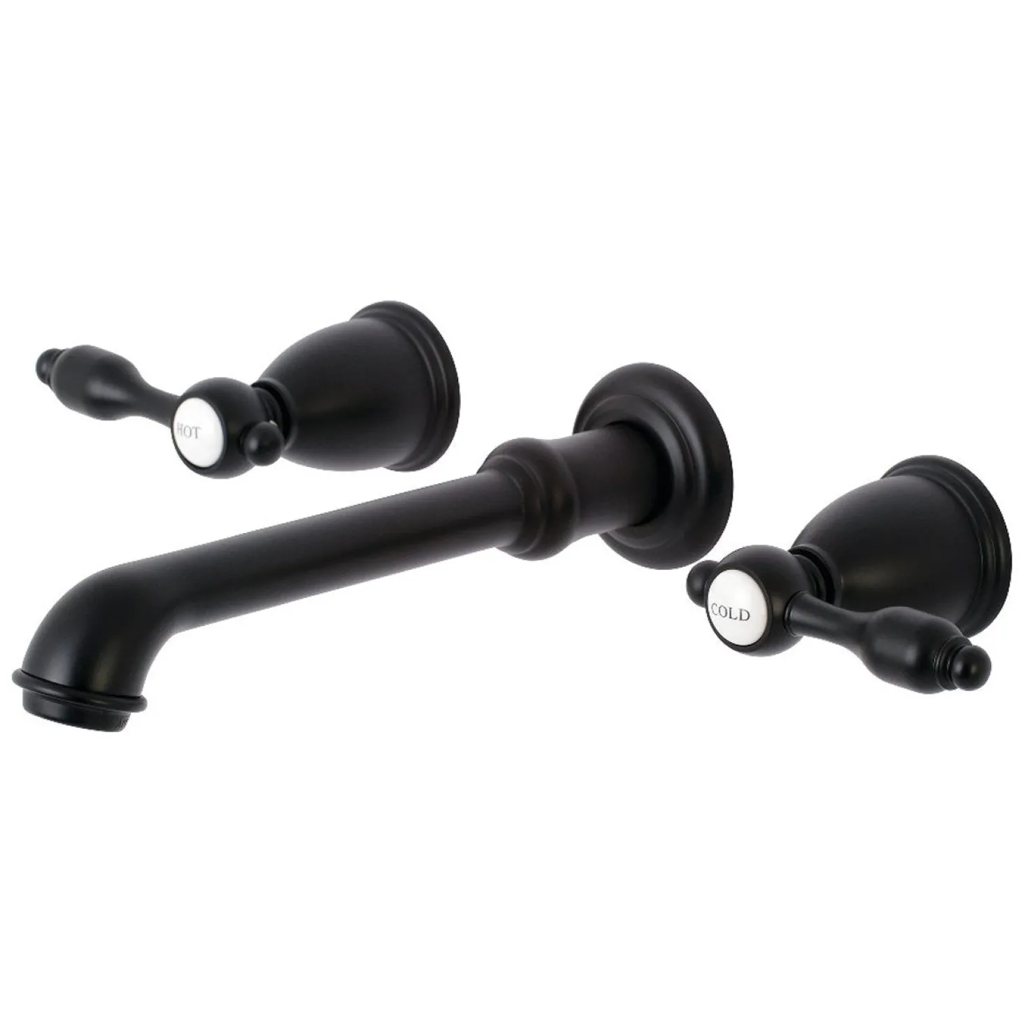 Kingston Brass Tudor Two-Handle Wall Mount Bathroom Faucet