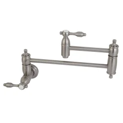 Kingston Brass Tudor Wall Mount Pot Filler Kitchen Faucet