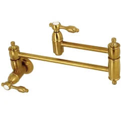 Kingston Brass Tudor Wall Mount Pot Filler Kitchen Faucet