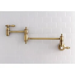 Kingston Brass Tudor Wall Mount Pot Filler Kitchen Faucet