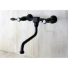 Kingston Brass Tudor Wall Mount 8" Center Vessel Sink Faucet