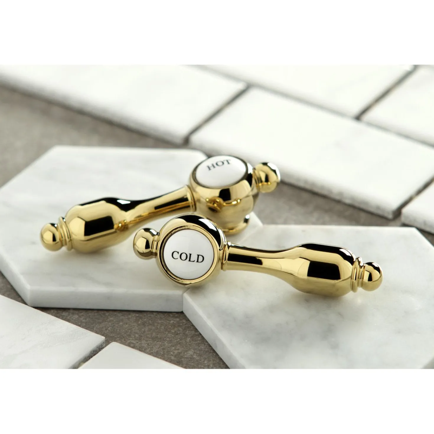 Kingston Brass Tudor Widespread Kitchen Faucet