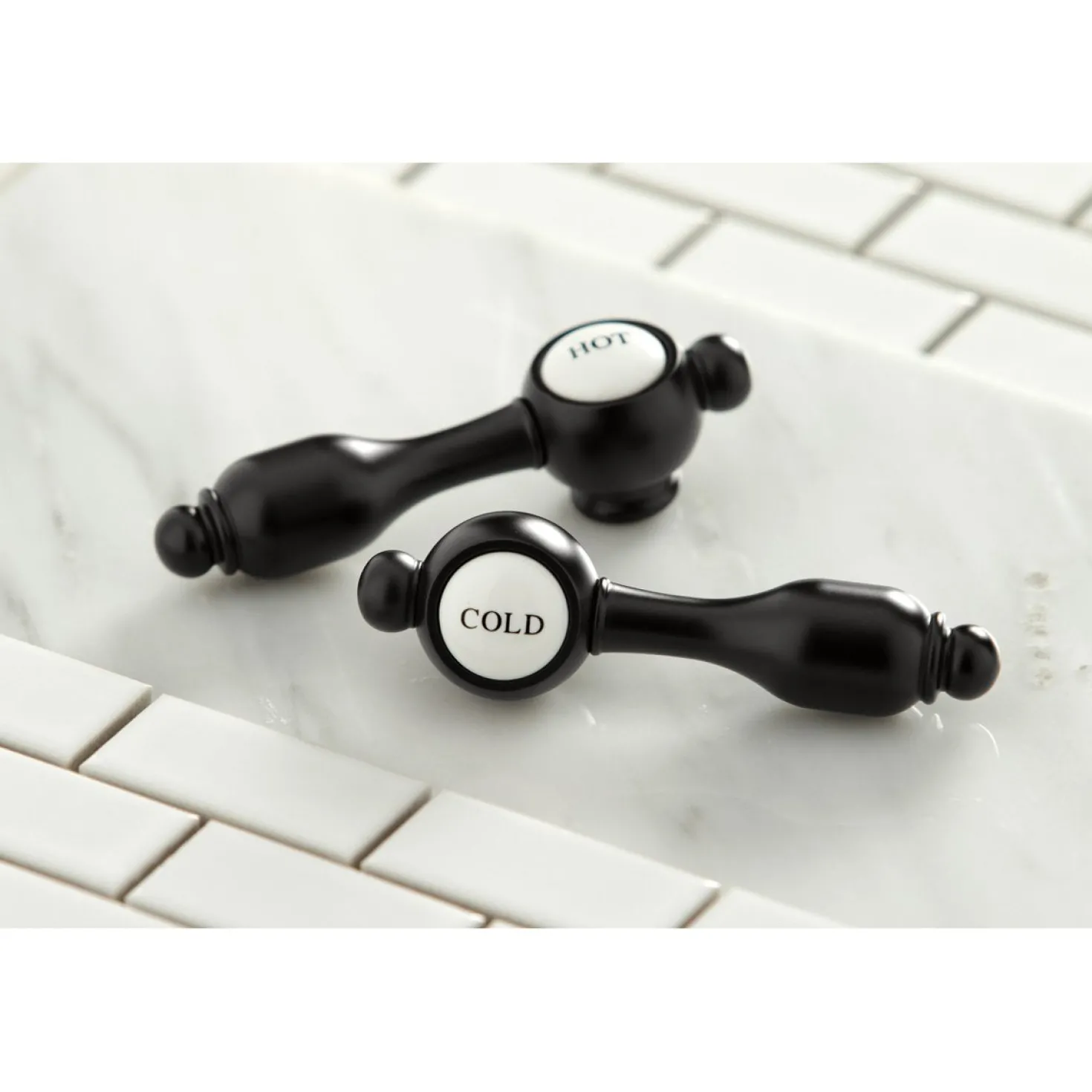 Kingston Brass Tudor 8" Widespread Deck Mount Bathroom Faucet