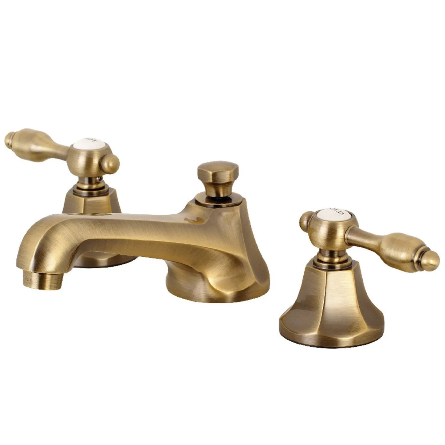 Kingston Brass Tudor 8" Widespread Deck Mount Bathroom Faucet
