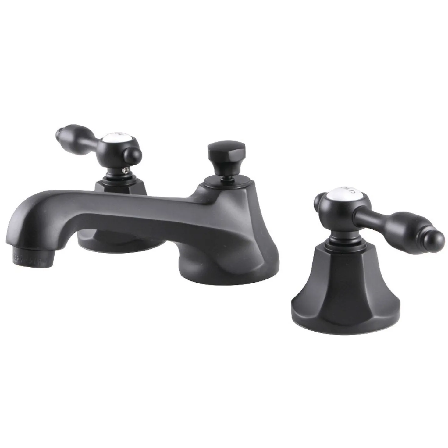 Kingston Brass Tudor 8" Widespread Deck Mount Bathroom Faucet