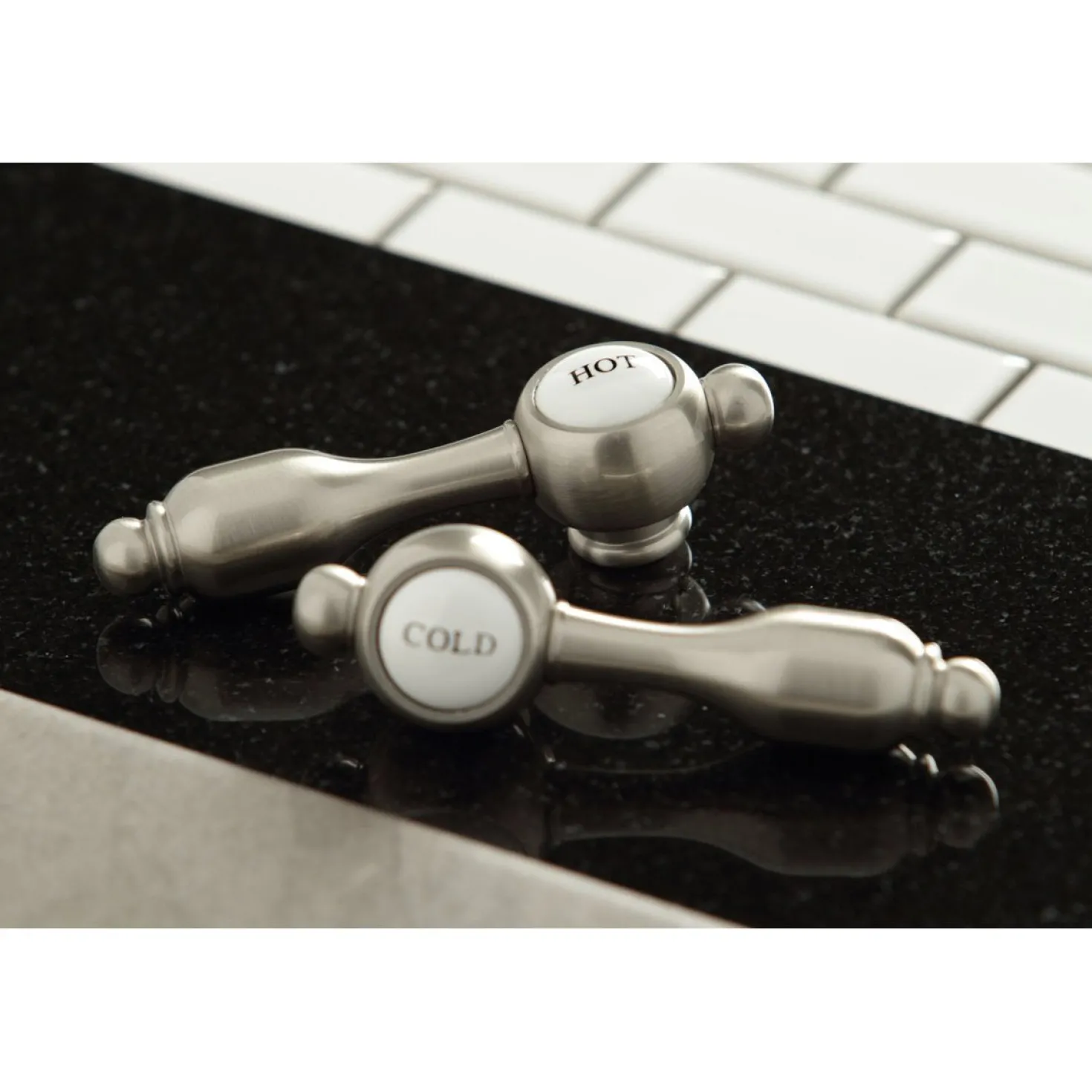Kingston Brass Tudor 8" Widespread Deck Mount Bathroom Faucet